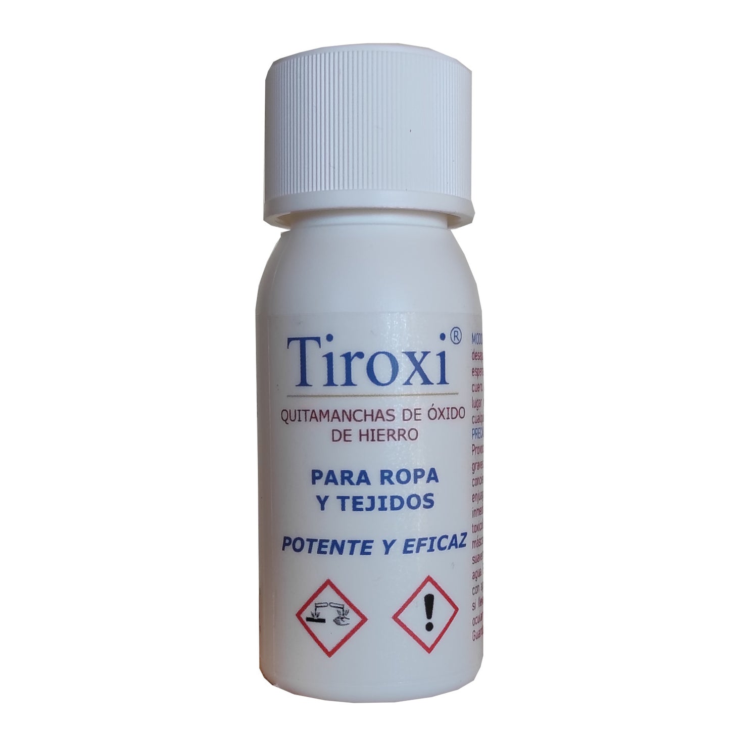 Tiroxi 50 mL Llevataques d'Òxid de Ferro per a Roba i Teixits, instantani